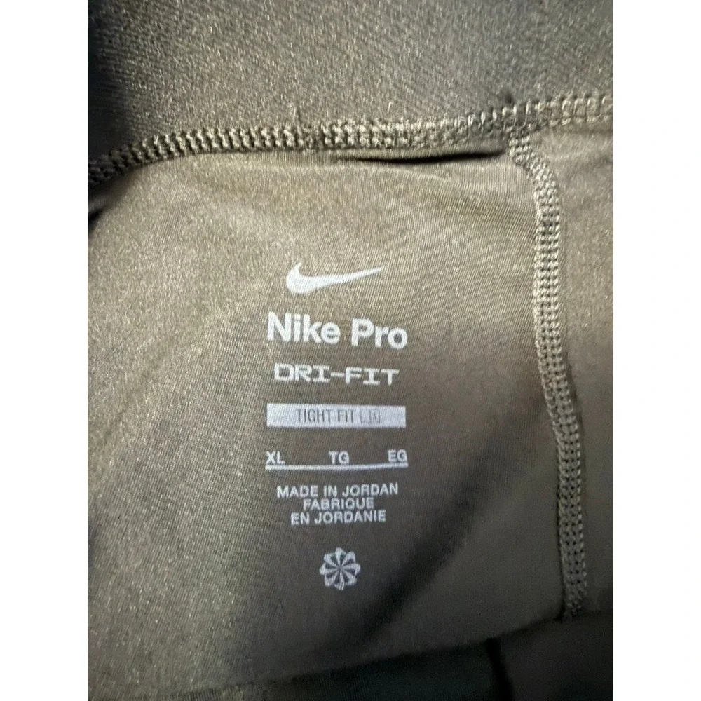 Nike Pro Dri-FIT Mens 3/4 Training Tights Black Compression Leggings XL DD1919
